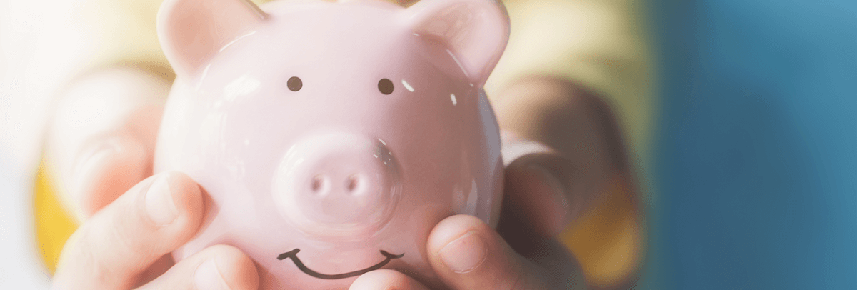 hands holding piggy bank