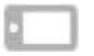 Icon of smartphone in landscape orientation